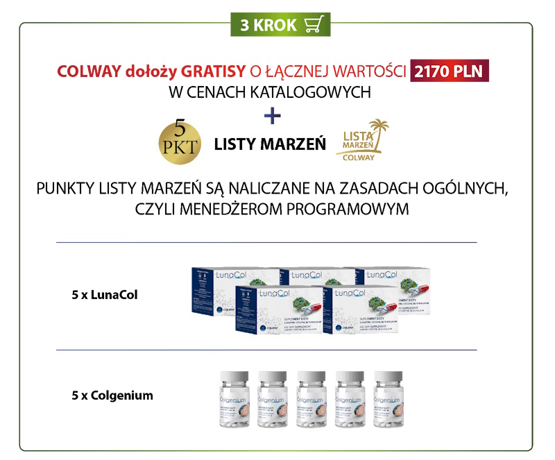 Koszyk promocyjny Colway 1300 pkt + gratisy