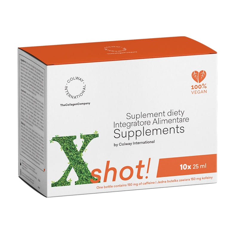Энергетический шот Colway Xshot, кофеин 150 мг, с женьшенем и витаминами группы B